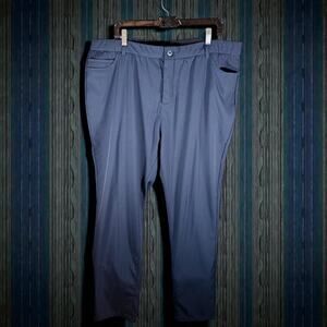 Tailored Recreation Premium Men's 42x32 Blue Slim Fit Straight Leg Casual Pants
